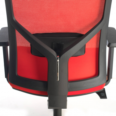 ergonomic chair red black frame headrest mesh 1d adjustable armrests lumbar support 6