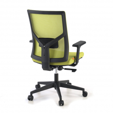 ergonomic chair green black frame headrest mesh 1d adjustable armrests lumbar support 7