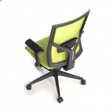 ergonomic chair green black frame headrest mesh 1d adjustable armrests lumbar support 9