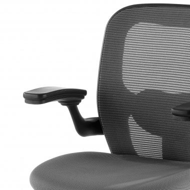 ergonomic chair gray office chair mesh movable armrests lumbar support 5