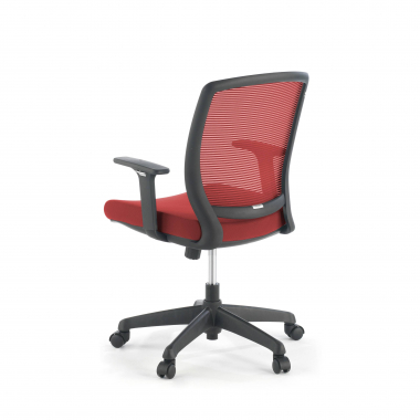 swivel chair red chair black frame mesh 1d adjustable armrests 8