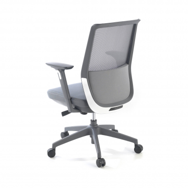 office chair gray red gray frame mesh 3d adjustable armrests 8