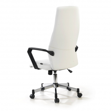 office chair white victory synthetic leather fixed armrests 8