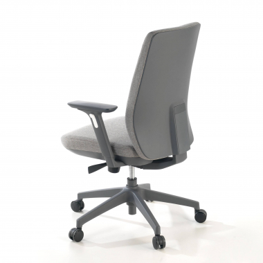 office chair gray upholstered fabric fabric 3d adjustable armrests 8