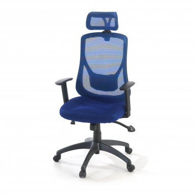 office chair blue lake mesh 1d adjustable armrests lumbar support headrest 8