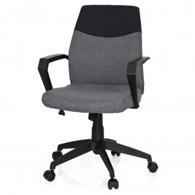 office chair gray low back fabric fixed armrests 8