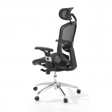office chair black flex mesh movable armrests lumbar support headrest 8