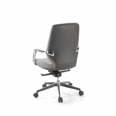 office chair gray low back bicolor synthetic leather upholstered armrests 8