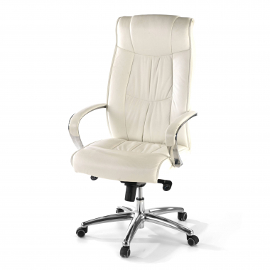 office chair white high back faux leather synthetic leather upholstered armrests 8