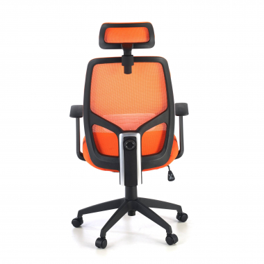 office chair orange argos mesh fixed armrests headrest 6