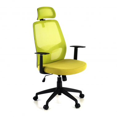 office chair green argos mesh fixed armrests headrest 1