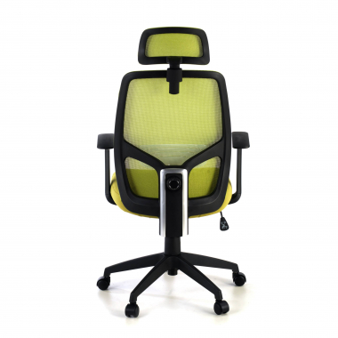office chair green argos mesh fixed armrests headrest 7
