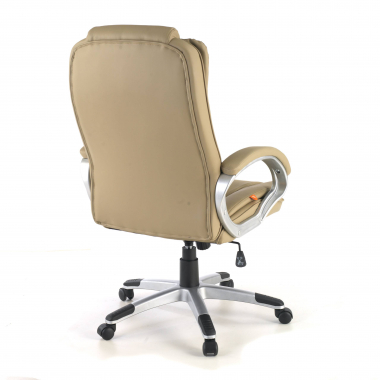 office chair beige bavaria synthetic leather upholstered armrests 8