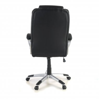 office chair black bavaria synthetic leather upholstered armrests 9