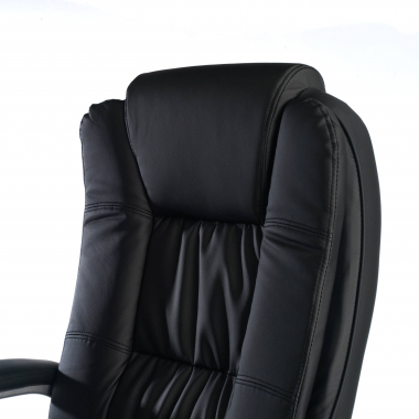 office chair black bavaria synthetic leather upholstered armrests 4