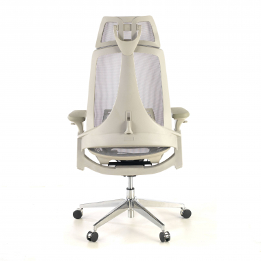ergonomic chair white grey thunder mesh 3d adjustable armrests lumbar support headrest 8