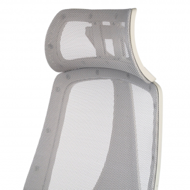 ergonomic chair white grey thunder mesh 3d adjustable armrests lumbar support headrest 9