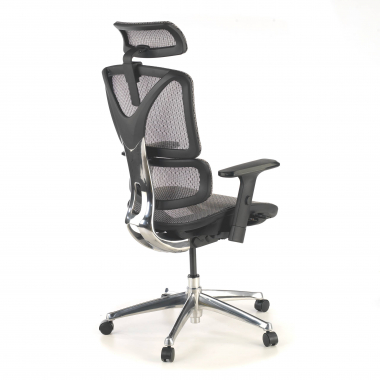 ergonomic chair gray focus mesh 3d adjustable armrests lumbar support 8
