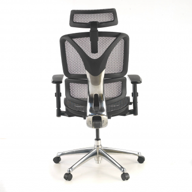 ergonomic chair gray focus mesh 3d adjustable armrests lumbar support 6