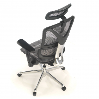 ergonomic chair gray focus mesh 3d adjustable armrests lumbar support 10