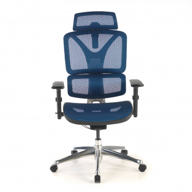 ergonomic chair blue focus mesh 3d adjustable armrests lumbar support 5