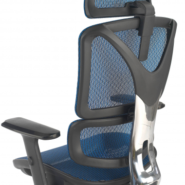 ergonomic chair blue focus mesh 3d adjustable armrests lumbar support 6