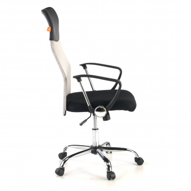 office chair gray nova mesh fixed armrests 4
