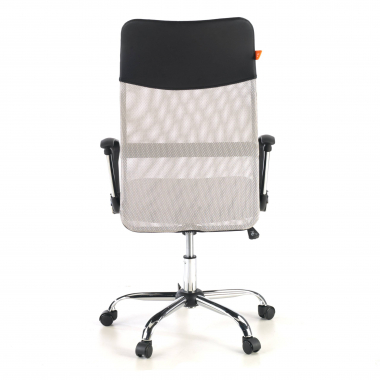 office chair gray nova mesh fixed armrests 6