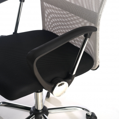 office chair gray nova mesh fixed armrests 5