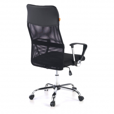 office chair black nova mesh fixed armrests 7