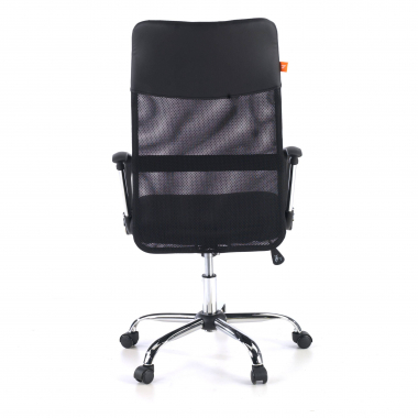 office chair black nova mesh fixed armrests 6