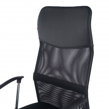 office chair black nova mesh fixed armrests 8