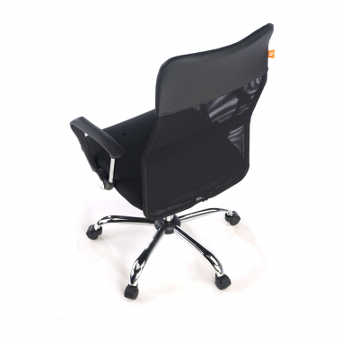 office chair black nova mesh fixed armrests 9
