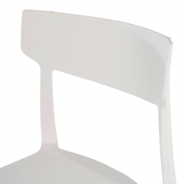 visitor chair white samba plastic no armrests 4