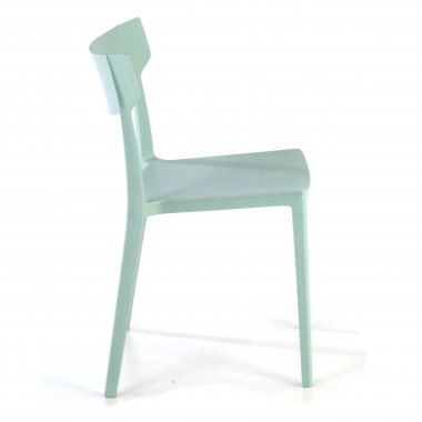 visitor chair green samba plastic no armrests 7