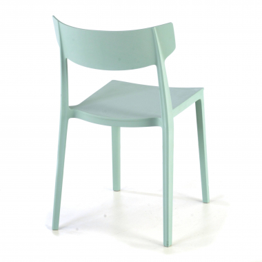 visitor chair green samba plastic no armrests 8