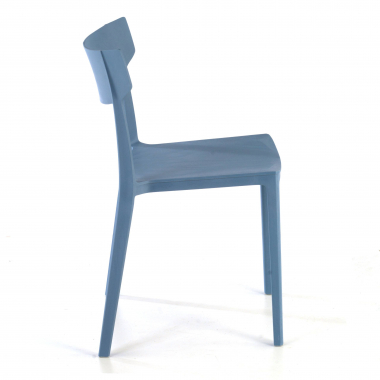 visitor chair blue samba plastic no armrests 6