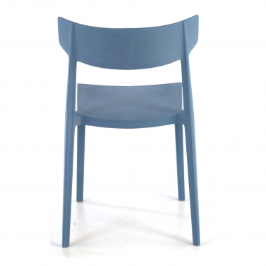 visitor chair blue samba plastic no armrests 7