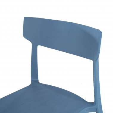 visitor chair blue samba plastic no armrests 3