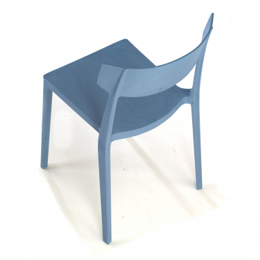 visitor chair blue samba plastic no armrests 5