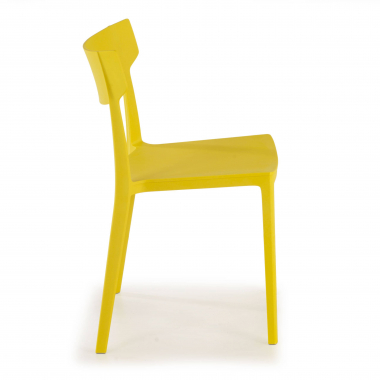 visitor chair yellow samba plastic no armrests 7