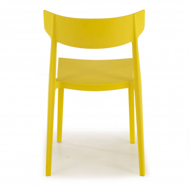 visitor chair yellow samba plastic no armrests 8