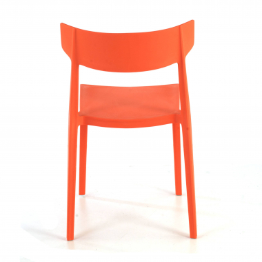 visitor chair red samba plastic no armrests 8