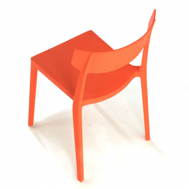 visitor chair red samba plastic no armrests 6