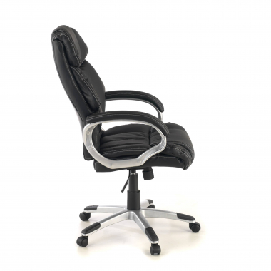 office chair black alaska synthetic leather upholstered armrests 7