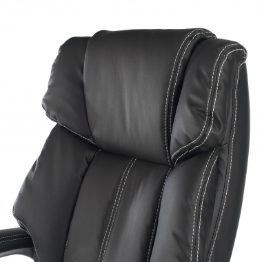office chair black alaska synthetic leather upholstered armrests 4