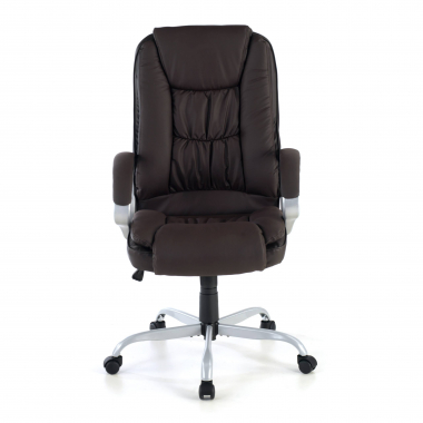 office chair brown baltimore synthetic leather upholstered armrests 3