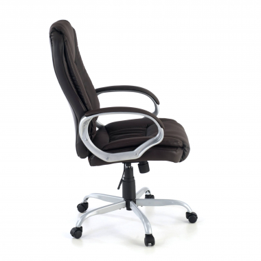 office chair brown baltimore synthetic leather upholstered armrests 7
