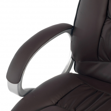 office chair brown baltimore synthetic leather upholstered armrests 5