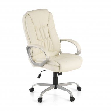 office chair white baltimore synthetic leather upholstered armrests 1
